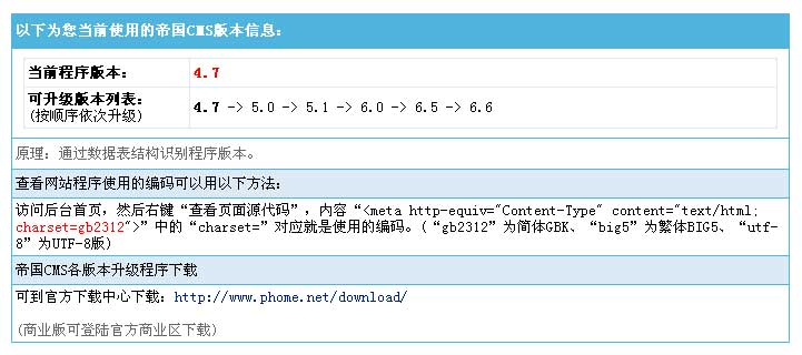 帝国CMS版本识别插件下载